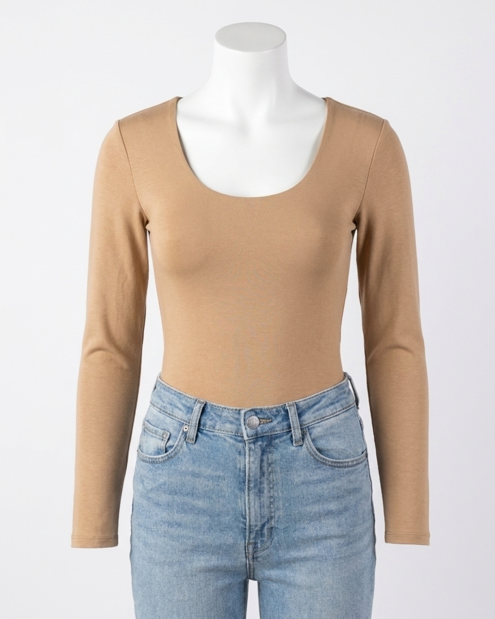 NEW GRACE AND LACE luxe bodysuit in camel